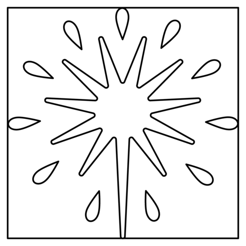 Fireworks emoji coloring page free printable coloring pages