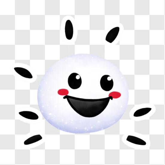 Sparkle emoji with white outline png