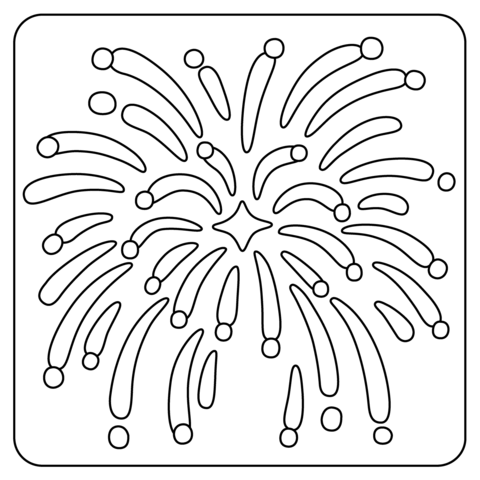 Fireworks emoji coloring page free printable coloring pages