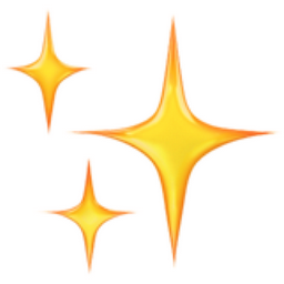 Sparkles emoji u