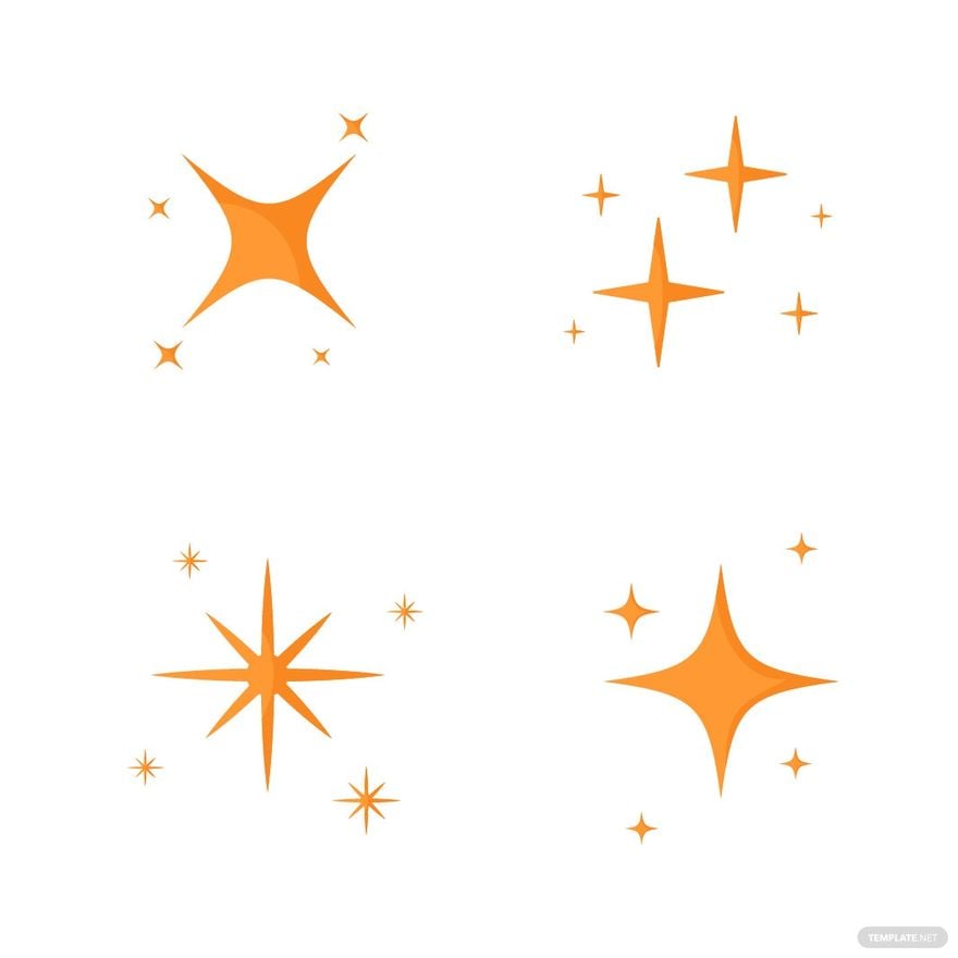 Free orange sparkle vector