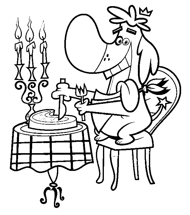 Coloring page the fairly oddparents sparky