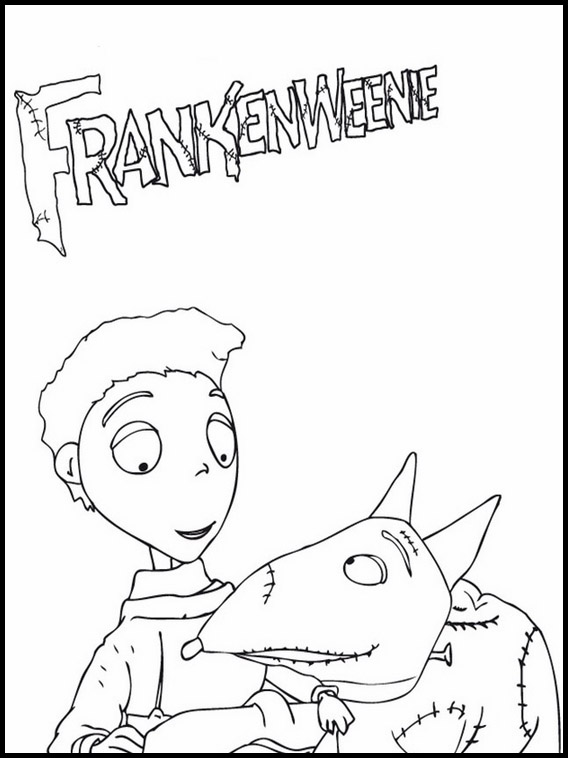 Frankenweenie coloring pages