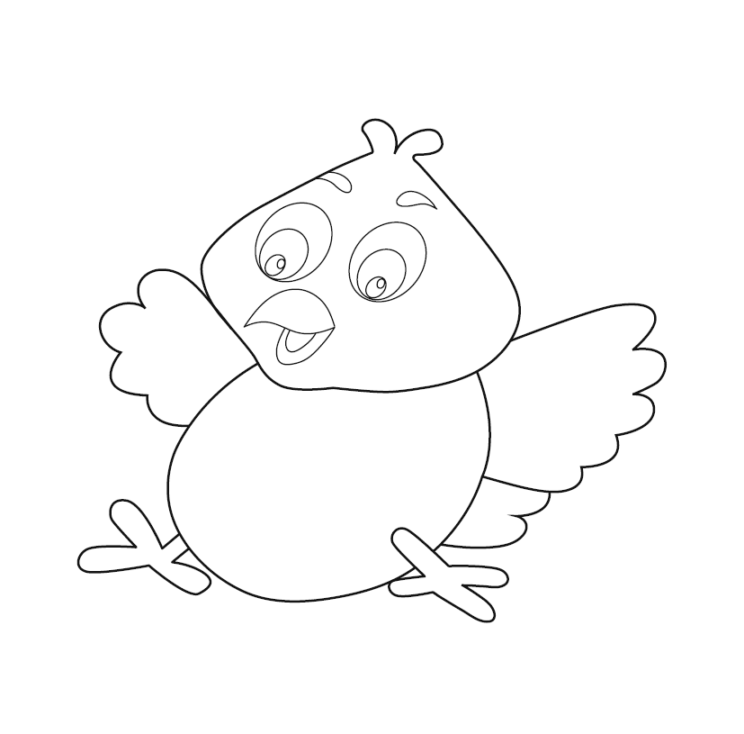 Sparrow colouring picture free colouring book for children â monkey pen store