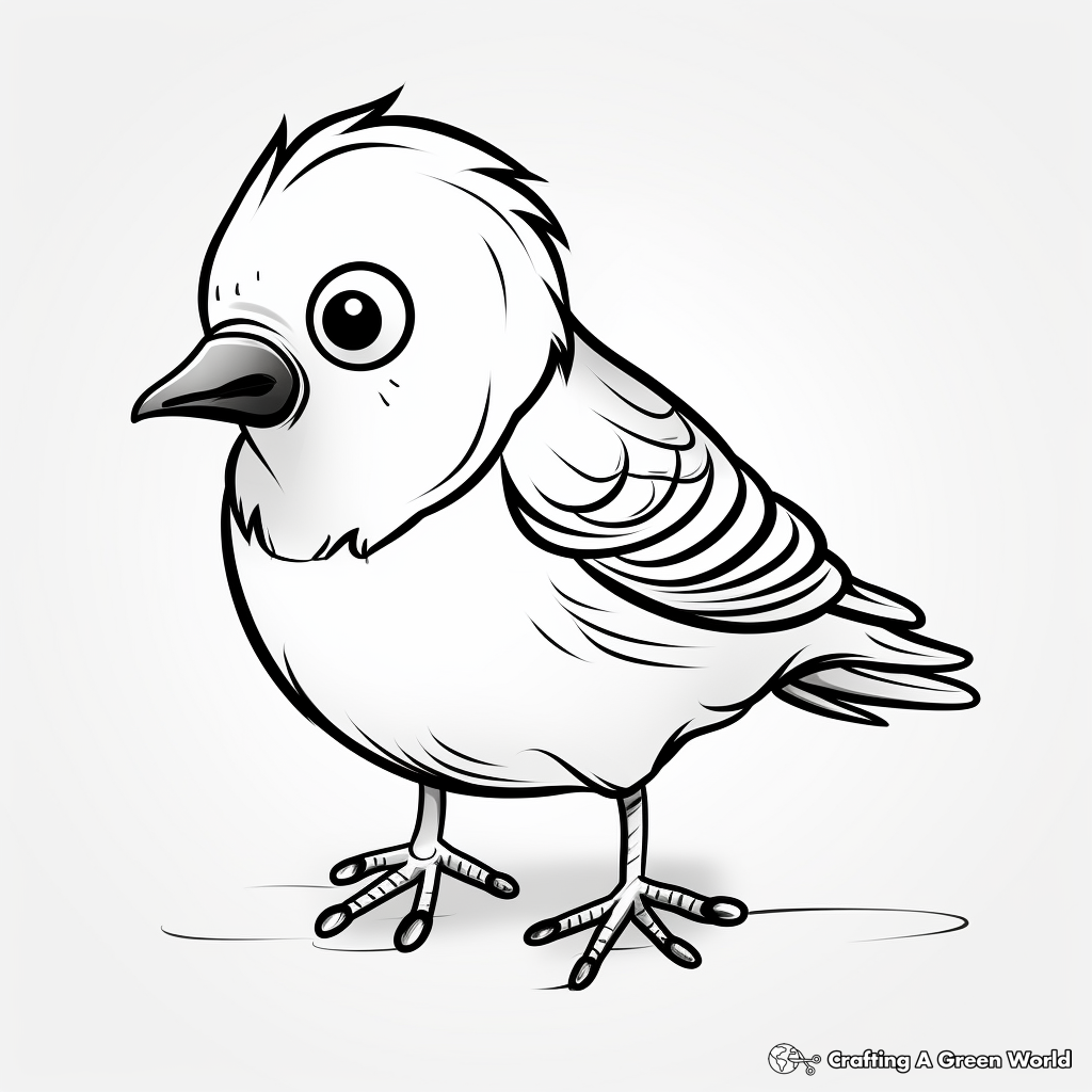 Sparrow coloring pages
