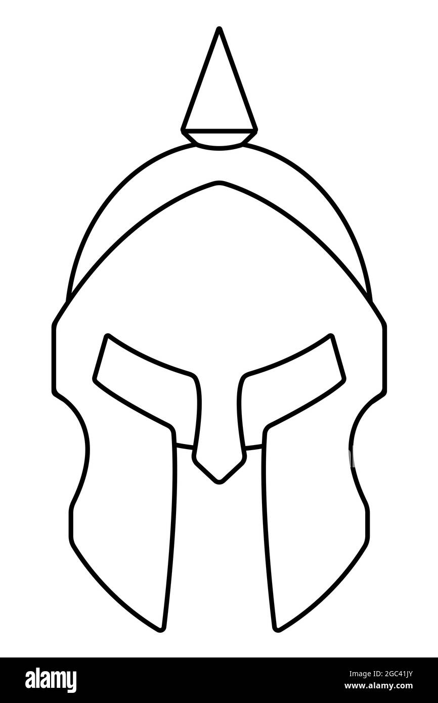 Roman gladiator mask cut out stock images pictures