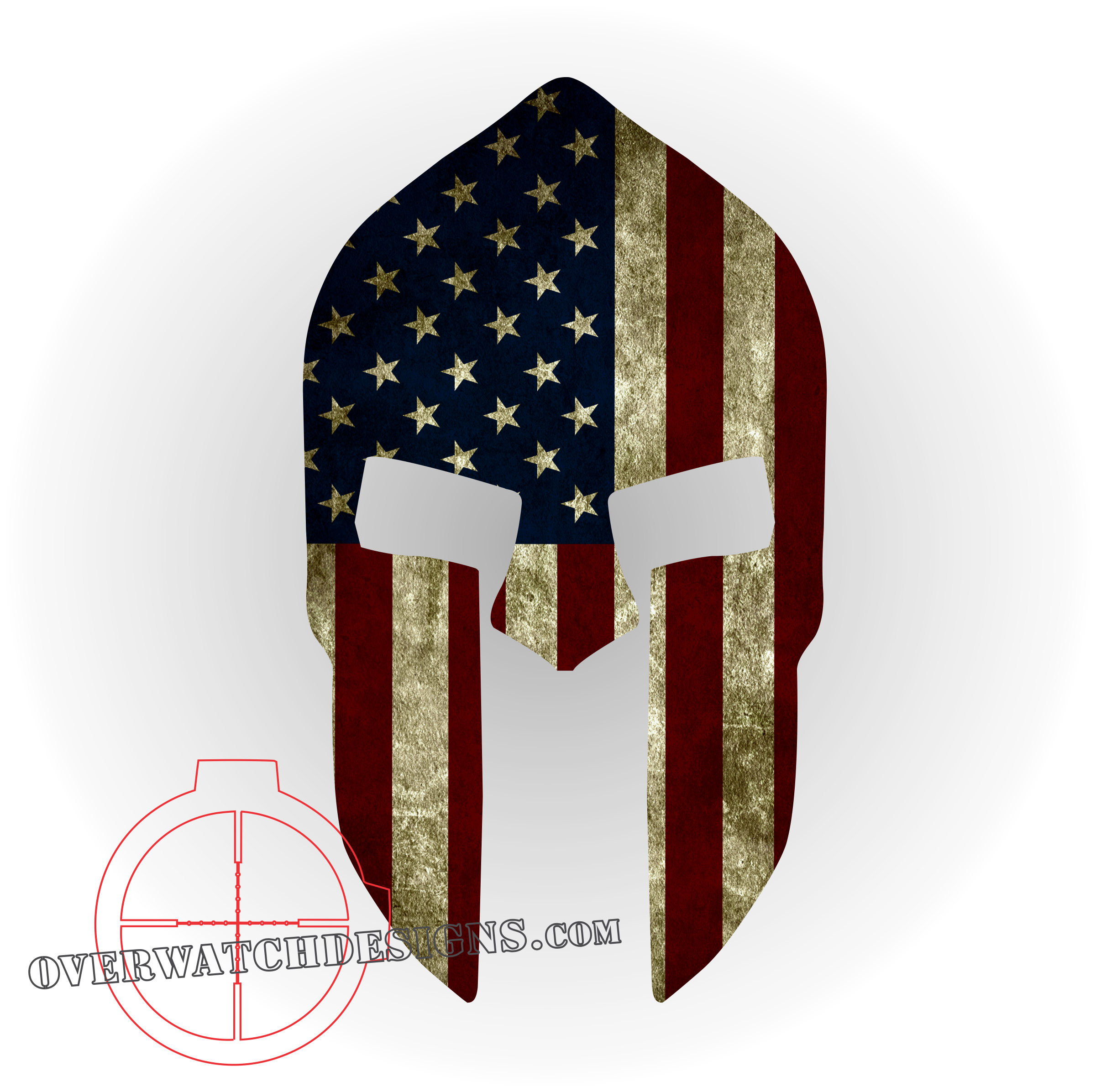 American flag spartan helmet