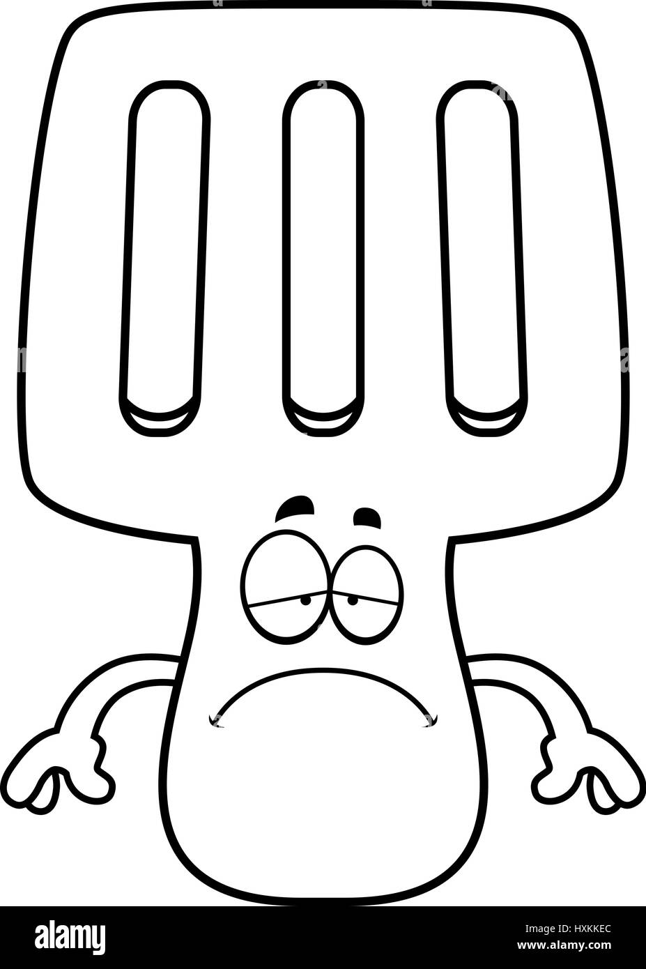 Spatula cartoon black and white stock photos images