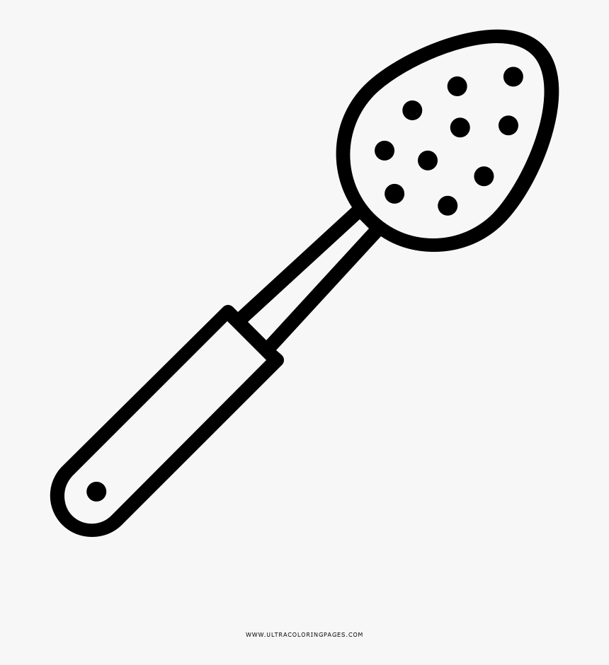 Cooking utensils coloring page