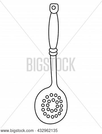 Skimmer slotted spoon vector photo free trial bigstock