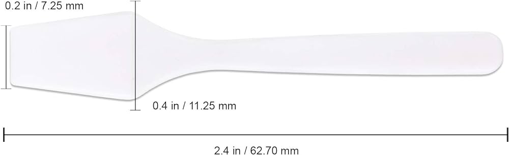 Pana pieces of white color cosmetic make up disposable plastic spatulas skin care facial cream mask spatula beauty personal care