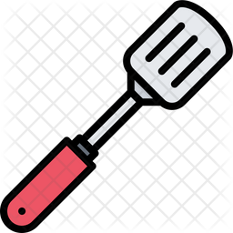 Spatula colored outline icons