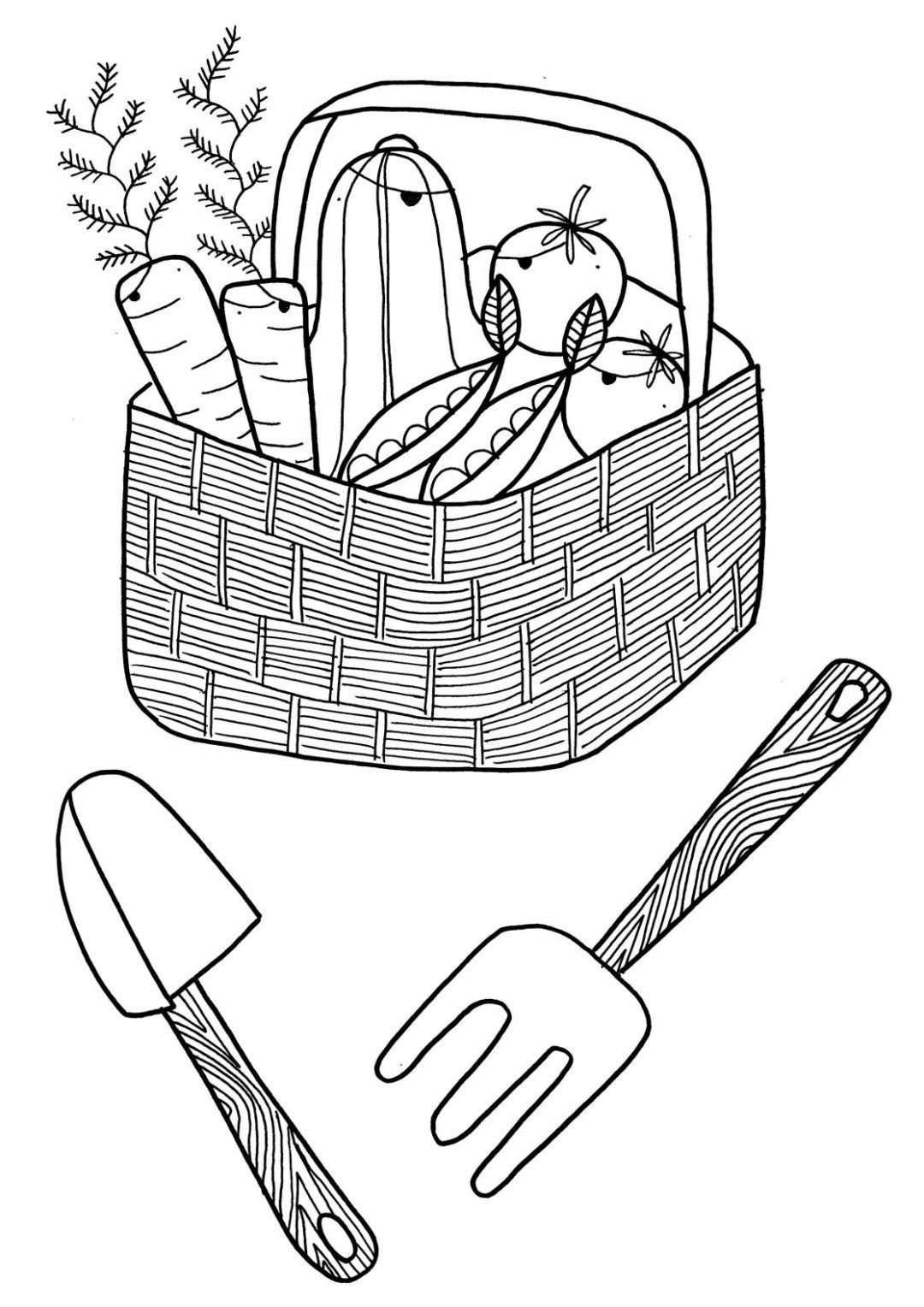 Printable coloring pages garden coloring pages fruit coloring pages coloring pages