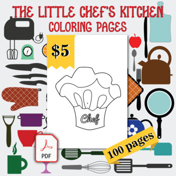 The little chefs kitchen coloring pages printable coloring sheets