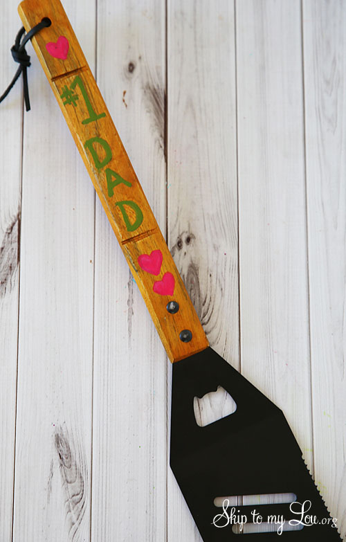 Personalized spatula to flip over fathers day gift skip to my lou