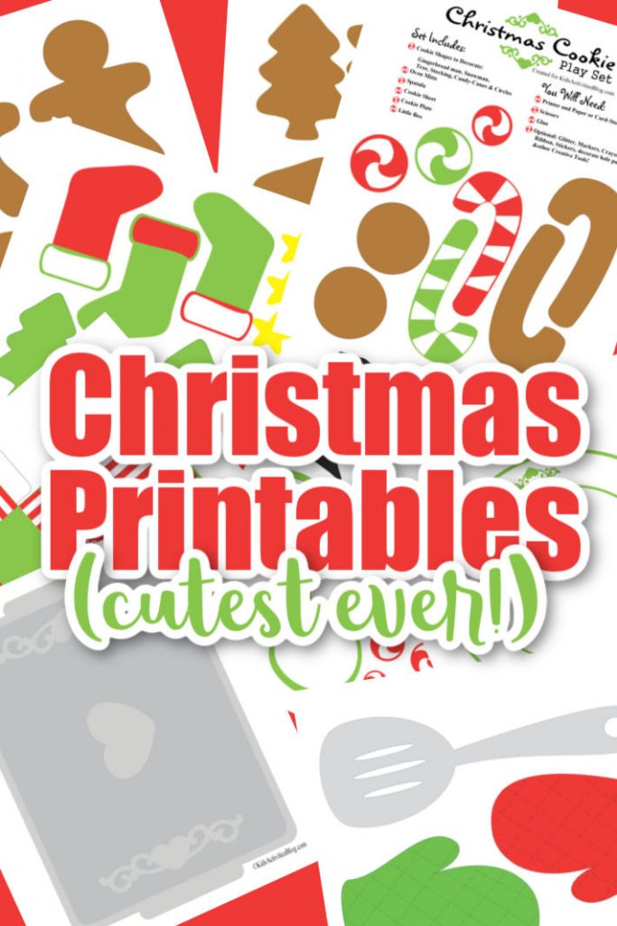 Cutest christmas cookie baking decorating printables set kids activities blog