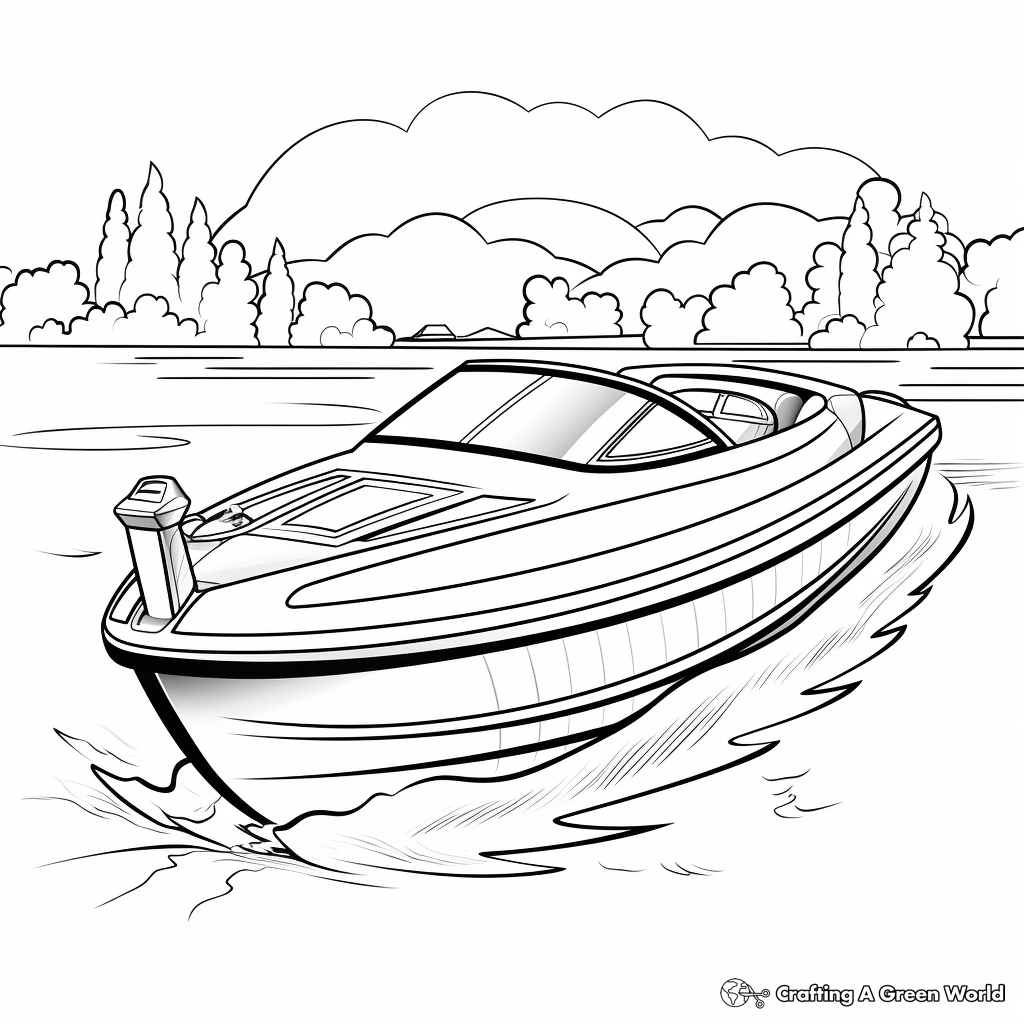 Boat coloring pages