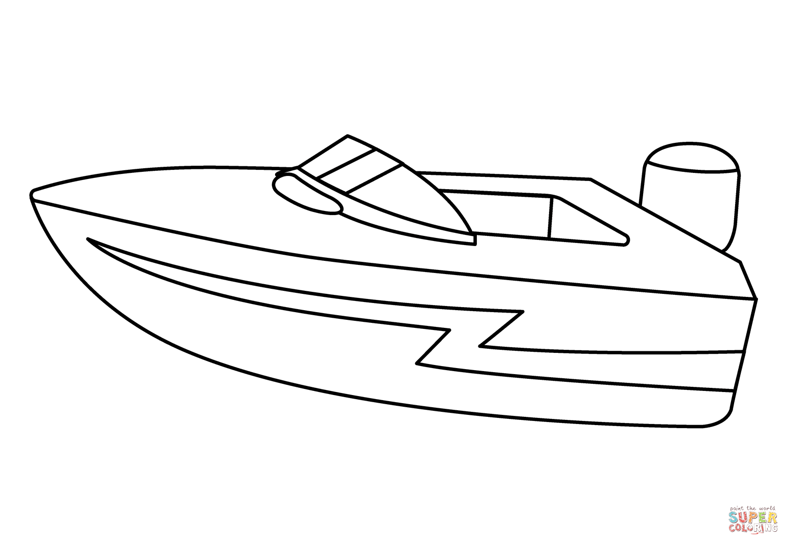 Speedboat emoji coloring page free printable coloring pages