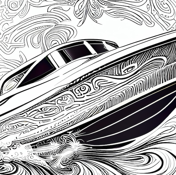 Pack stress relief coloring pages boats digital print filigree detailed mandala instant download set coloring pages for adults download now