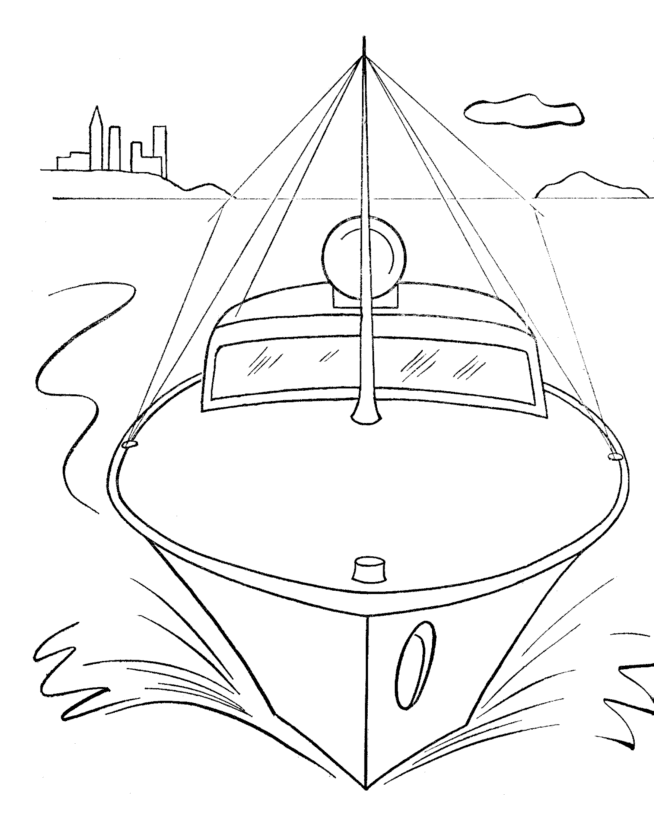 Bluebonkers ships and boats coloring pages