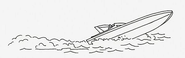 Speedboat coloring book page cartoon vector illustration ad affiliate bookcoloringspeedboatpage drawing speed boat
