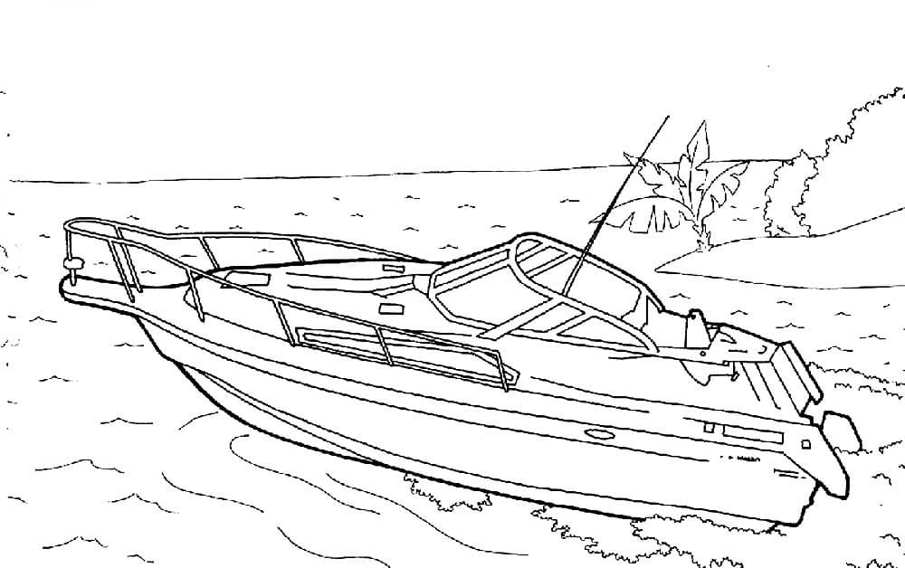 Boat coloring pages