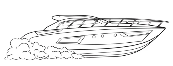 Motor boat stock vector by kopirin