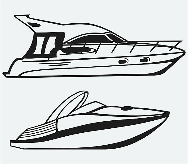 Luxury yacht stock illustration