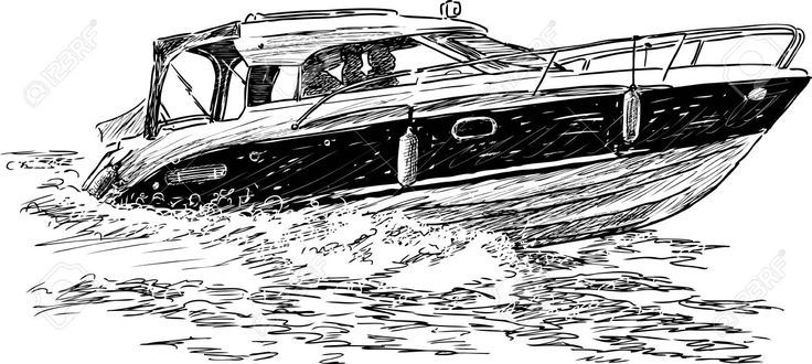 Speedboat coloring book page cartoon vector illustration ad affiliate bookcoloringspeedboatpage drawing speed boat