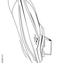 Motor boat coloring pages