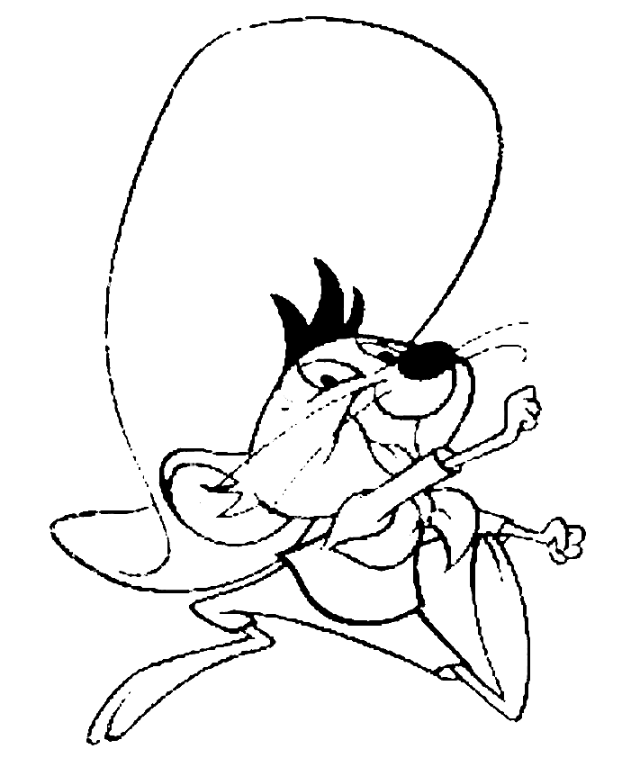 Speedy gonzales coloring pages printable for free download