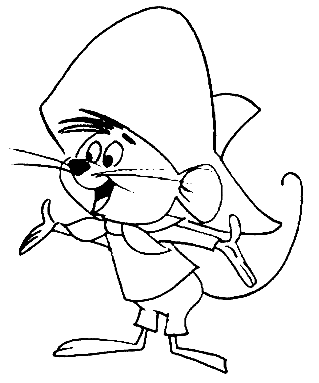 Speedy gonzales coloring pages printable for free download