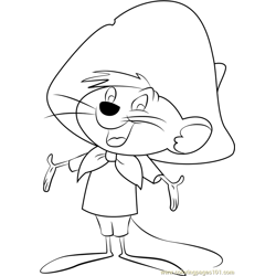 Porky pig coloring page for kids