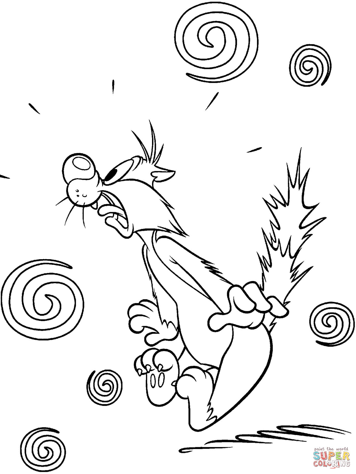 Looney tunes sylvester coloring page free printable coloring pages