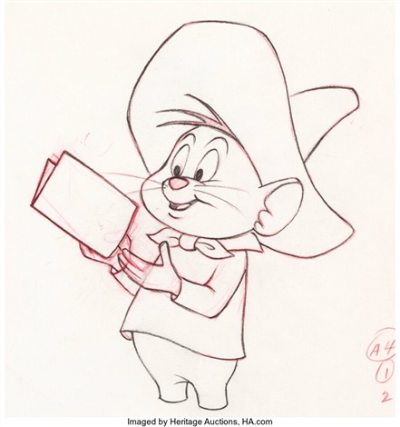 Speedy gonzales animation drawing warner brothers c s