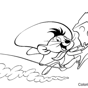 Speedy gonzales coloring pages printable for free download