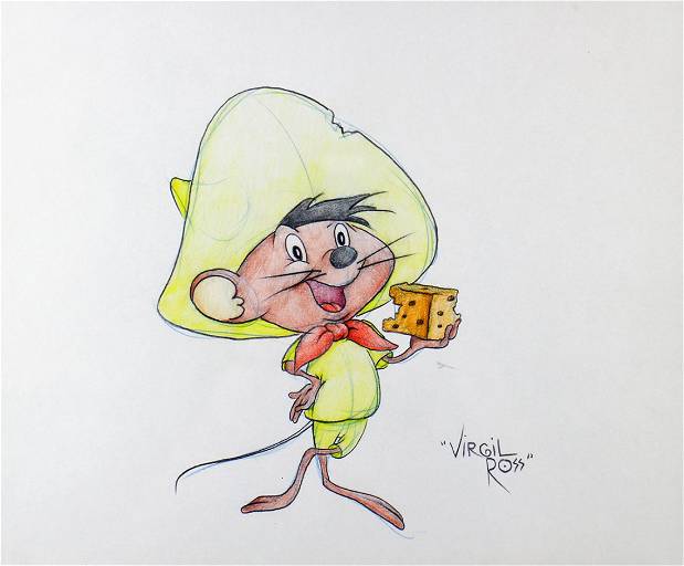 Virgil ross speedy gonzales drawing