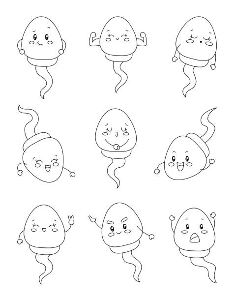 Drawing of the sperm funny stock illustrations royalty