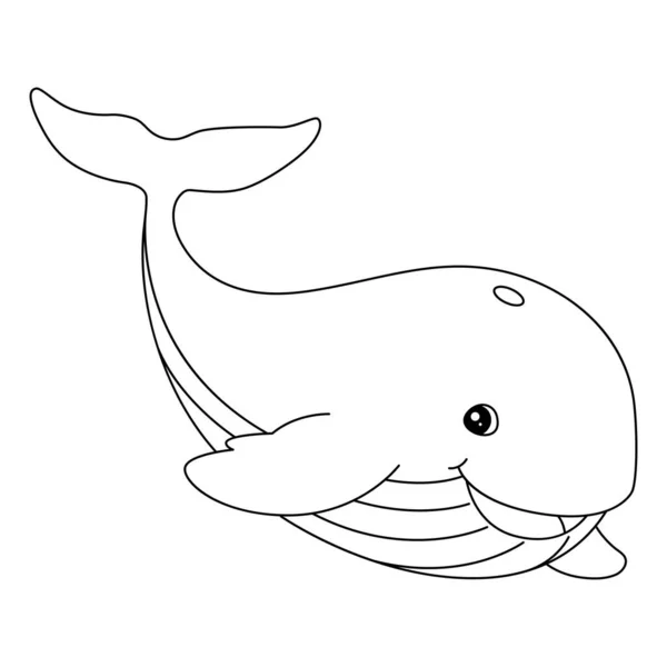 Sperm whale coloring page for kids stock vector by abbydesign