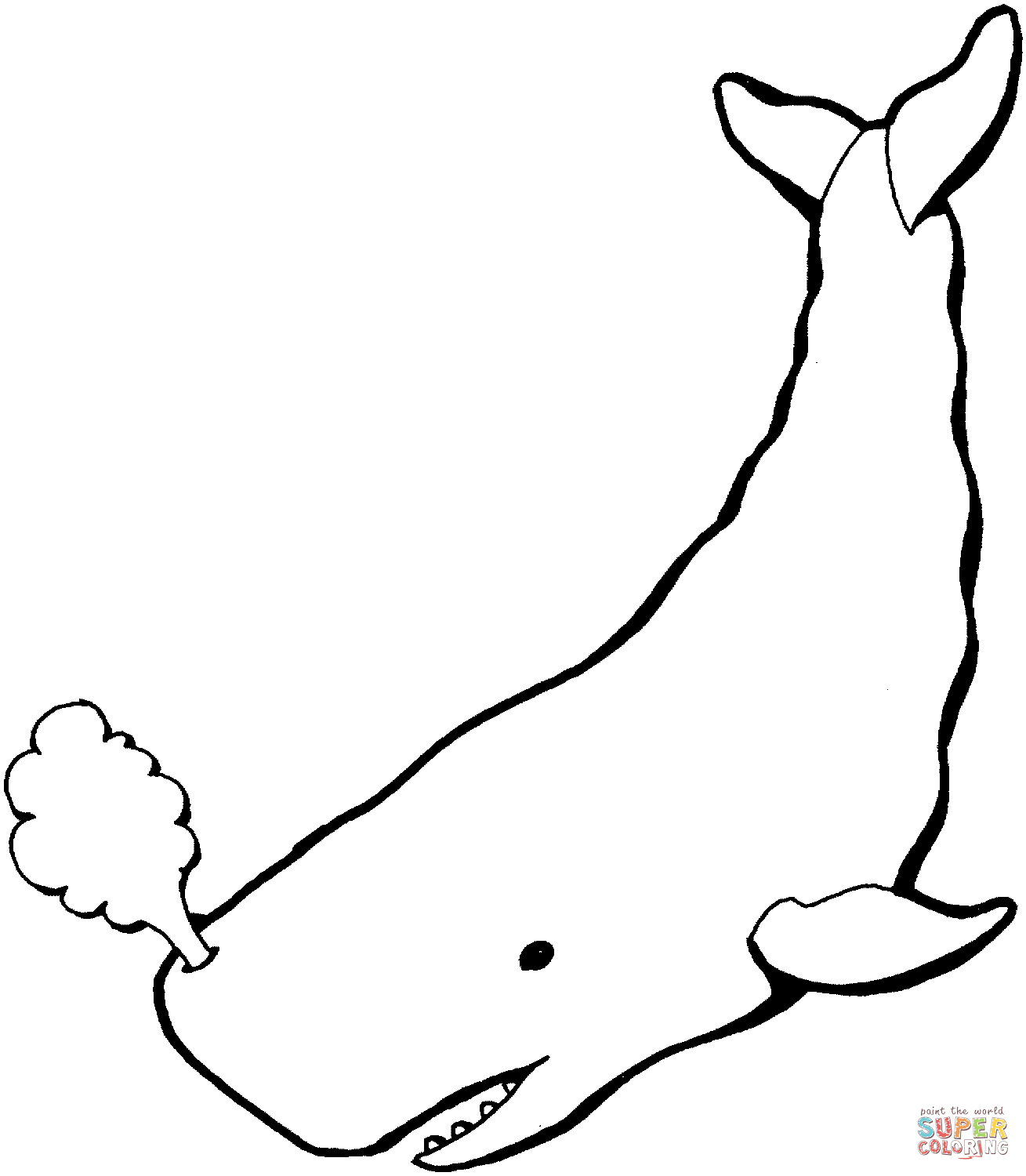 Whale coloring pages printable for free download