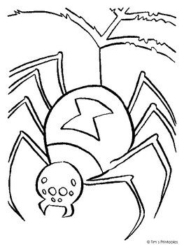 Spider coloring page pdf spider coloring page coloring pages coloring book pages