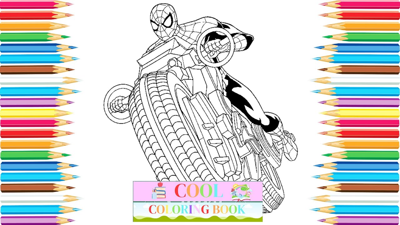 Spideran coloring pages