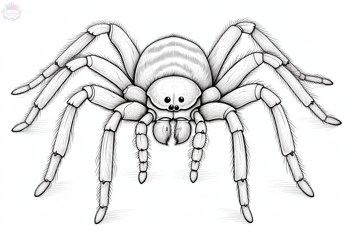 Spider coloring pages
