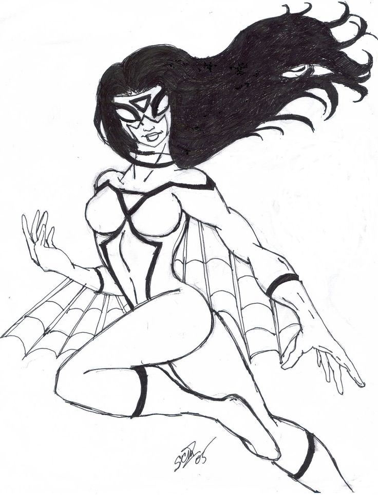 Coloring pages coloring pictures spider girl