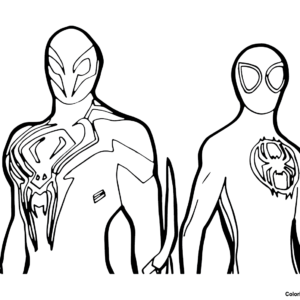 Spidey coloring pages printable for free download
