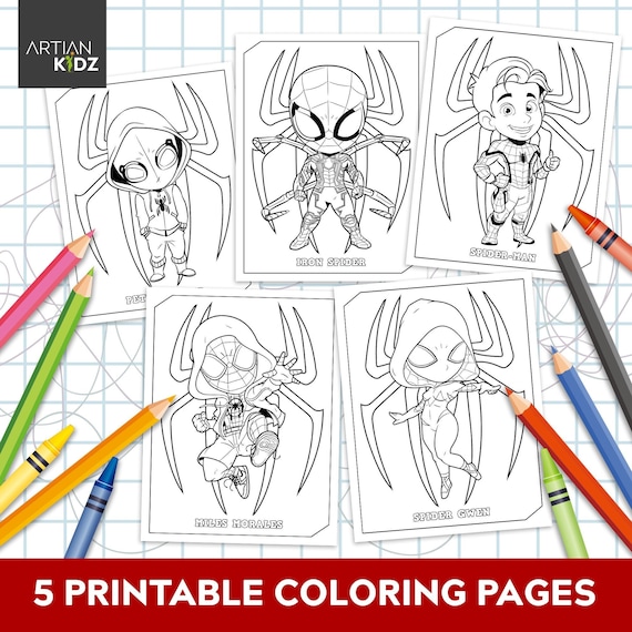 Chibi superhero coloring pages downloadable coloring pages printable coloring pages for kids digital coloring book