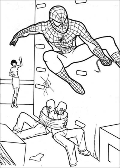 Updated spiderman coloring pages