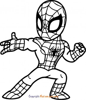 Avengers picture to coloring spiderman
