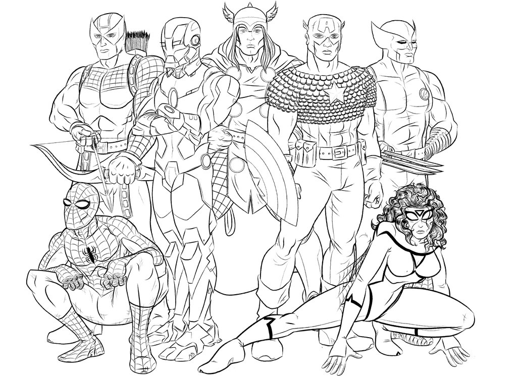 Avengers coloring pages