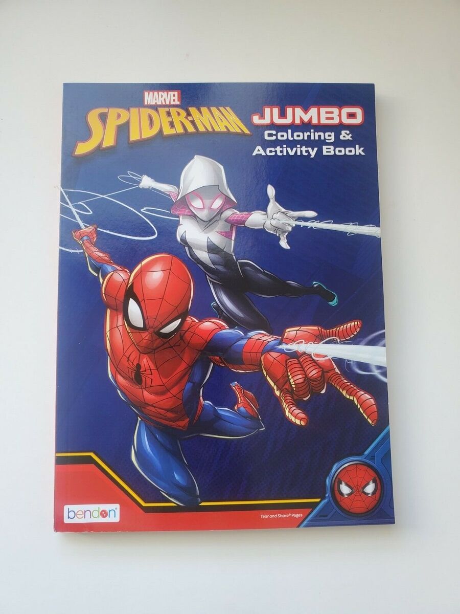 Coloring book paw patrol jumbo flip spider man avengers color activity